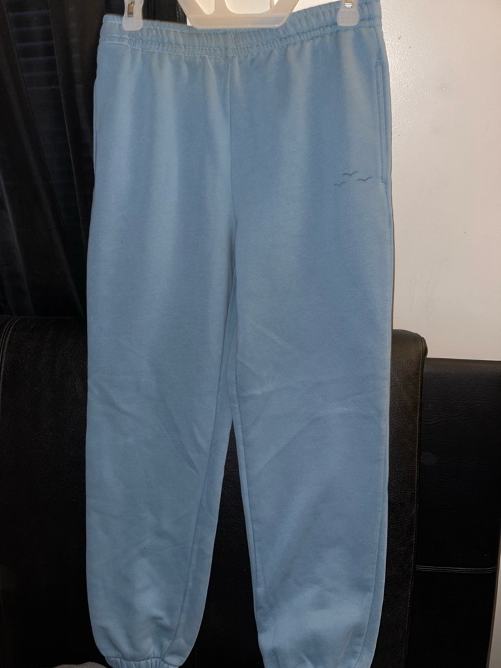 Lazypants Women’s Sweatpants Light Sea Blue Drawstring Pants Size Medium NWOT